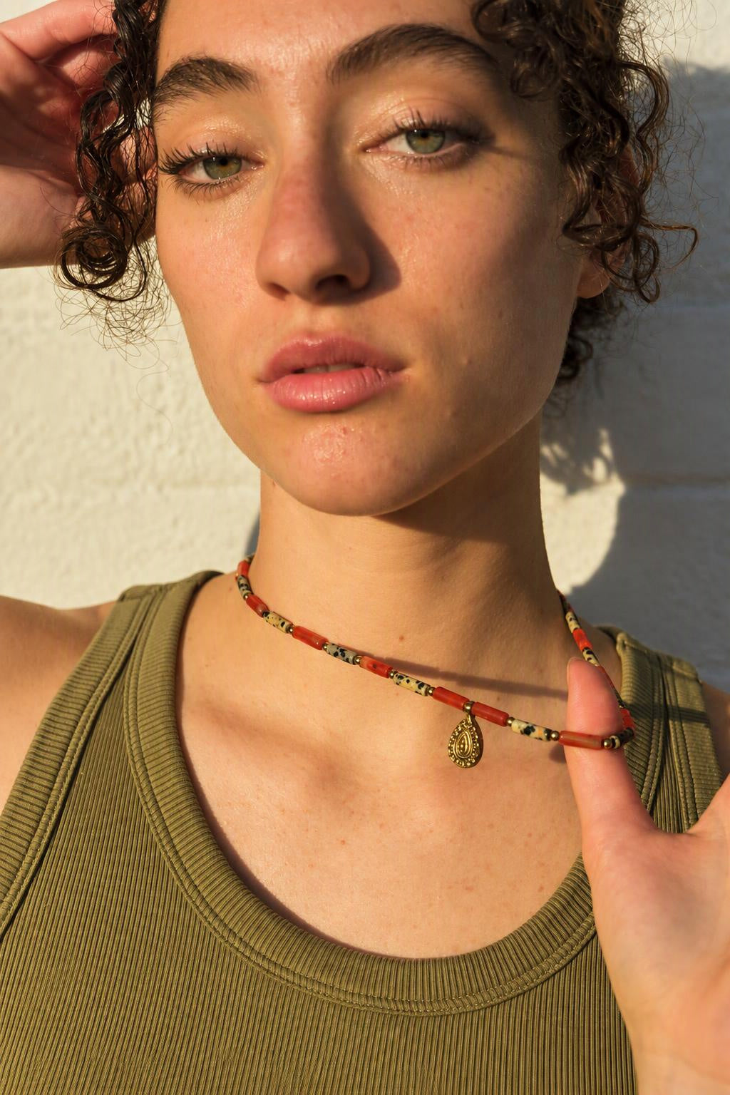 Simba | Jasper & Carnelian Pendant