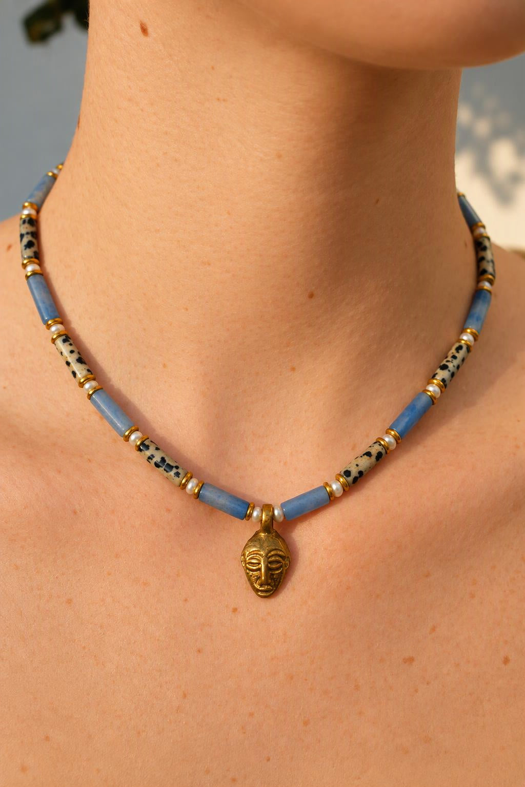 Amani | Dalmatian Jasper & Blue Aventurine