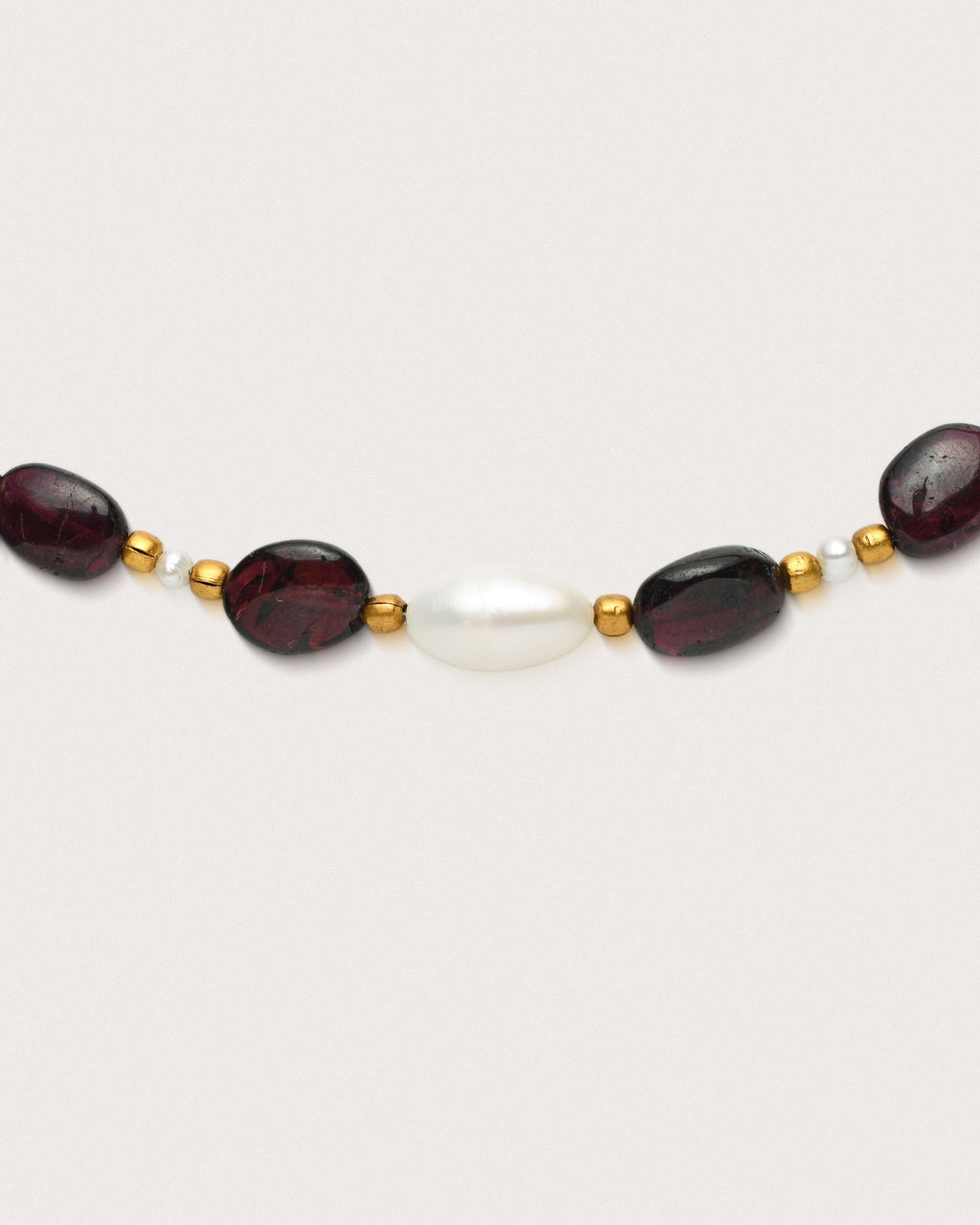Suri Choker | Garnet & Pearl