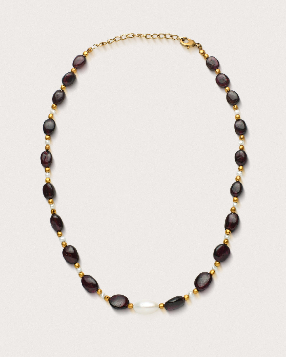 Suri Choker | Garnet & Pearl