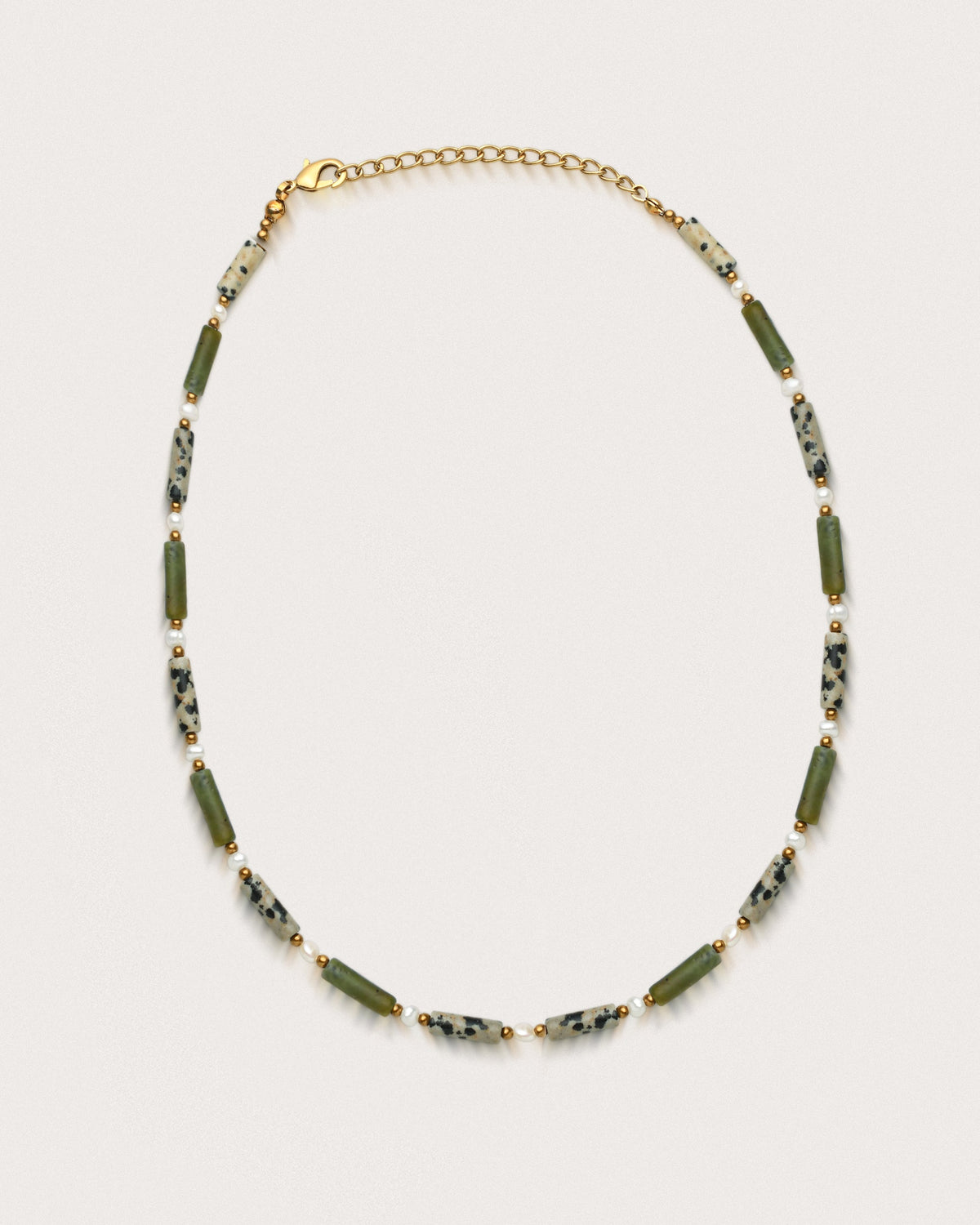 Sango | Olive Jade, Jasper & Pearl