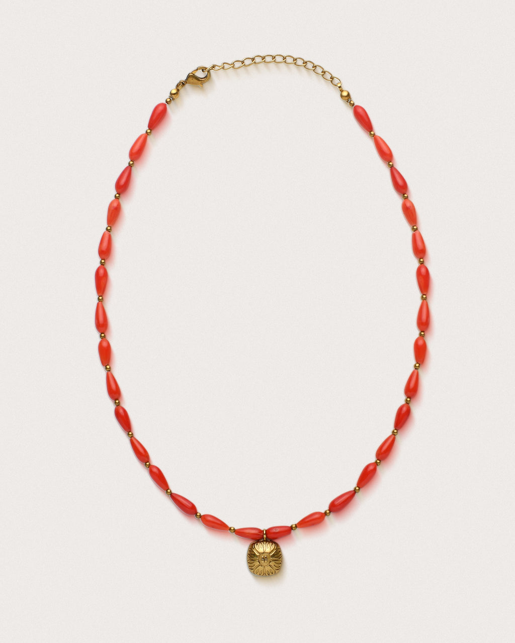 Zuva | Red Coral Teardrops