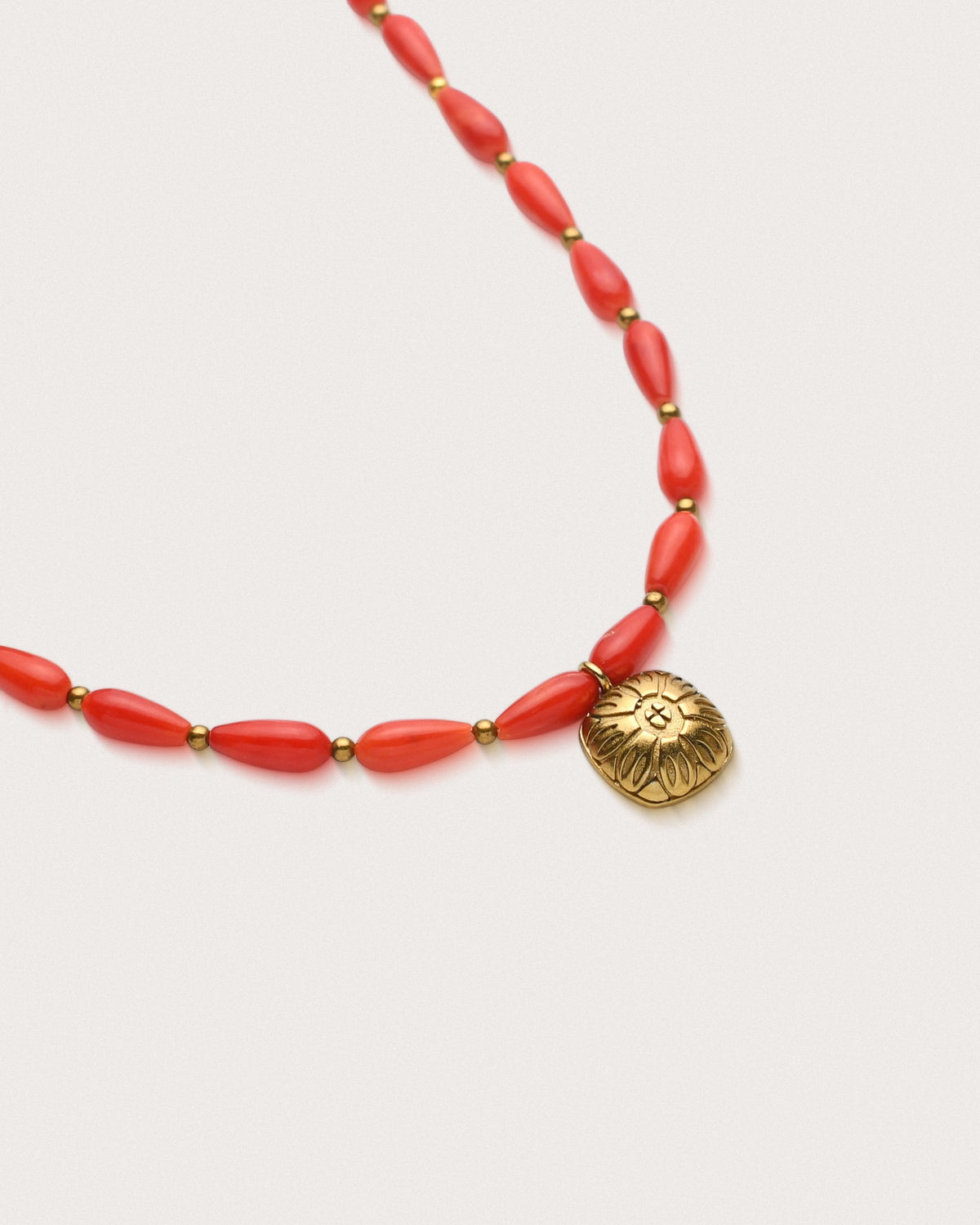 Zuva | Red Coral Teardrops