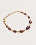 Suri Bracelet | Garnet & Pearl