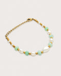 Noor Bracelet | Pearl & Green opal