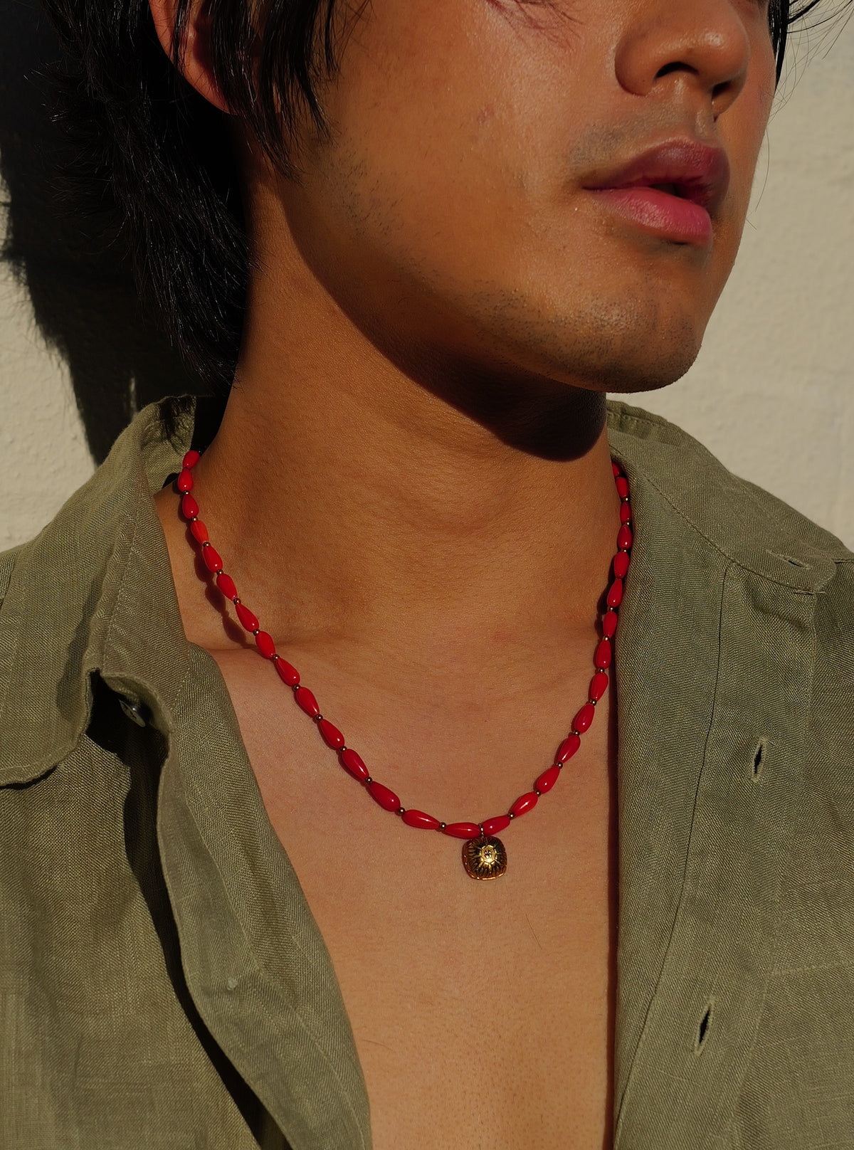 Zuva | Red Coral Teardrops