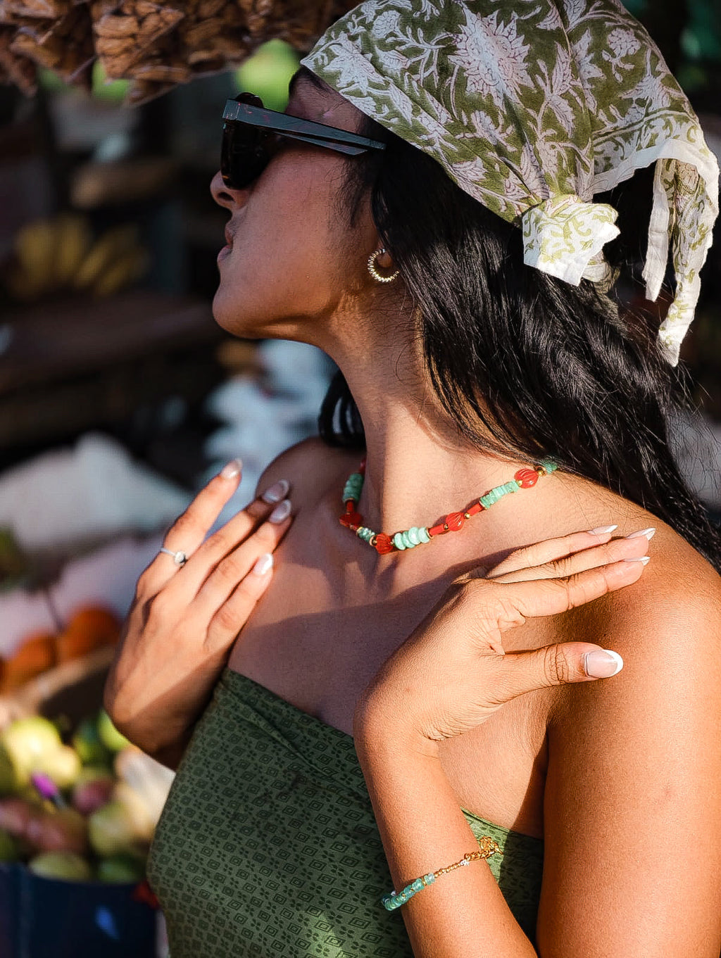 Rani | Carnelian Hearts & Chrysoprase