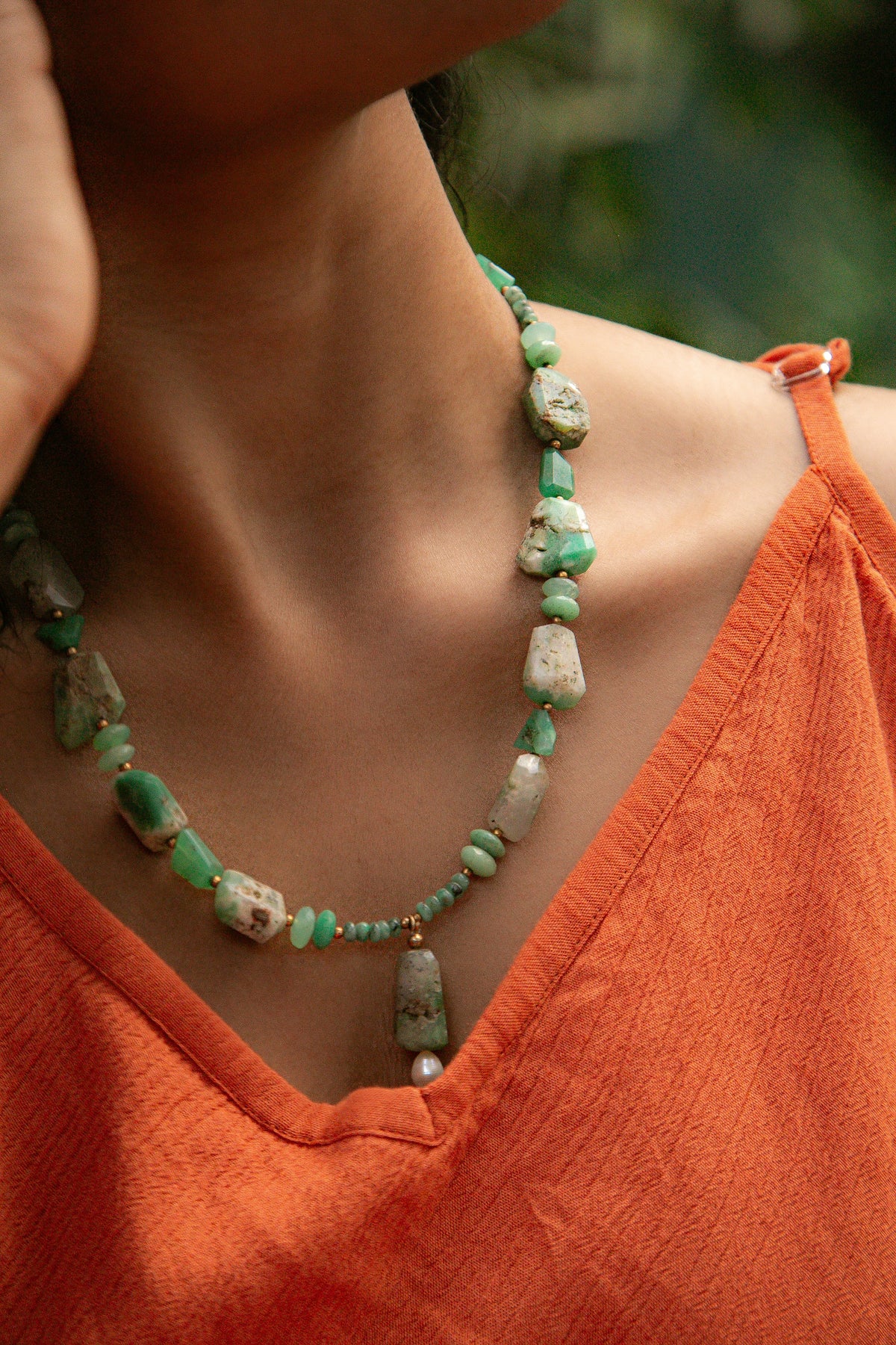 Zuri | Chrysoprase & Emerald
