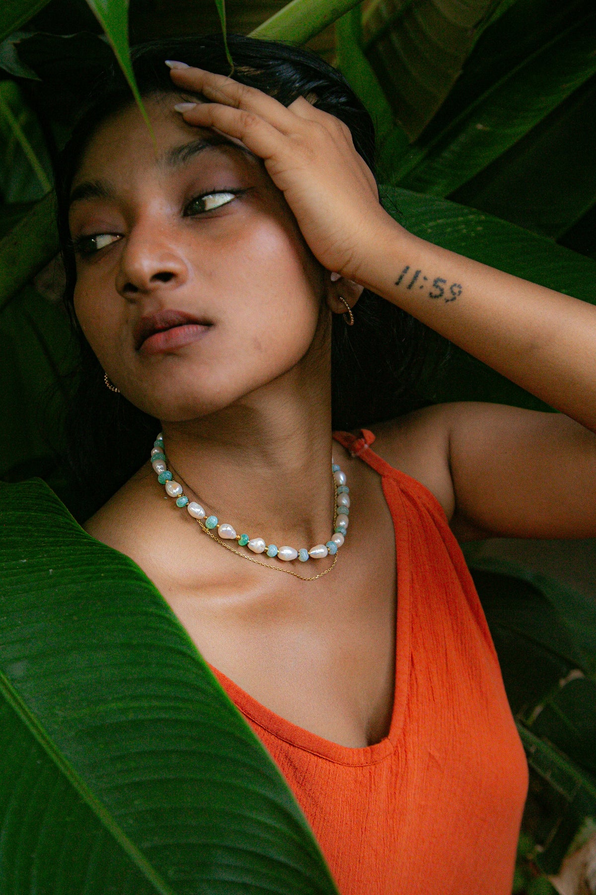 Noor | Green Opal & Pearl